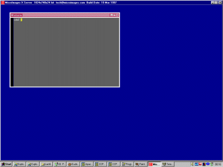 Running xterm and displaying on the X-server