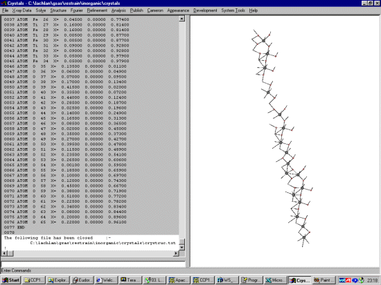 Structure in Crystals