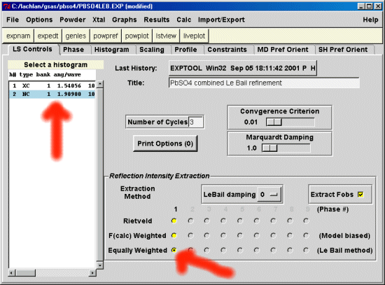 Enable Le Bail fitting for the Neutron data