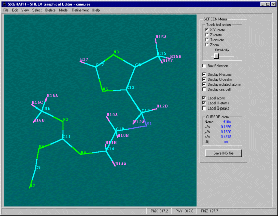 Carbon bonded Hydrogens are placed