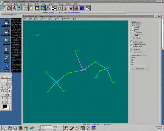 Running WinGX and SXGRAPH  under Wine/Linux/KDE