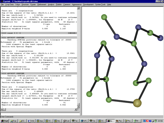 First cycle of refinement