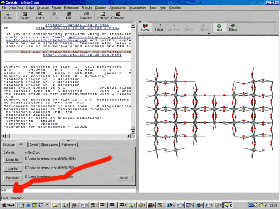 Structure in crystals