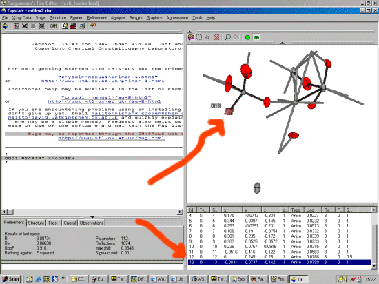 Selecting the offending atom