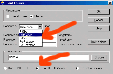 Slant Plane Fourier Menu