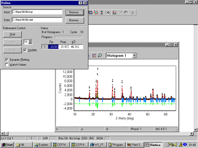 Le Bail fit - zero offset and unit cell now switch on