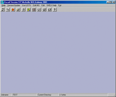 Oscail Starting Screen