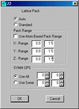 Lattice Pack Options