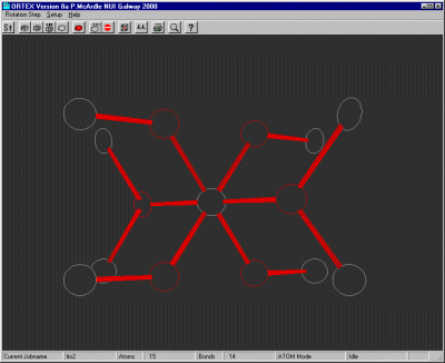 Atoms generated using Lattice pack