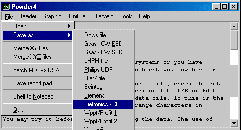 Creating a CPI file