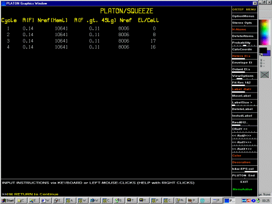 Platon's Squeeze is running